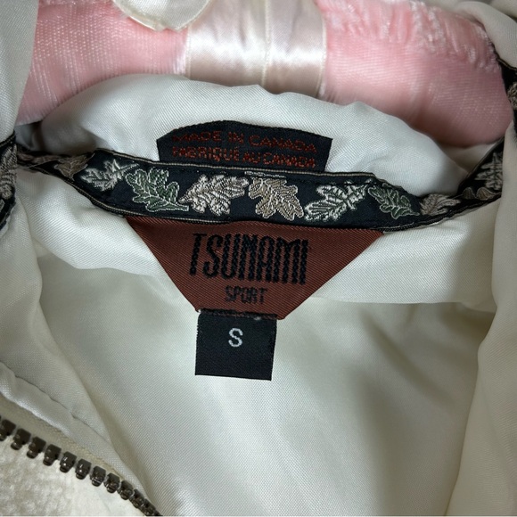 Vintage 90s Tsunami Sport White Fleece Jacket - Picture 6 of 7